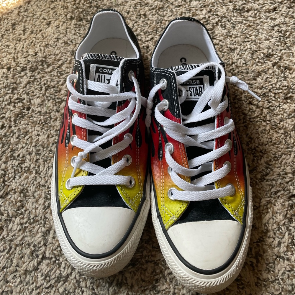 Converse Kids Sneakers - Black, Yellow, Red Gradient